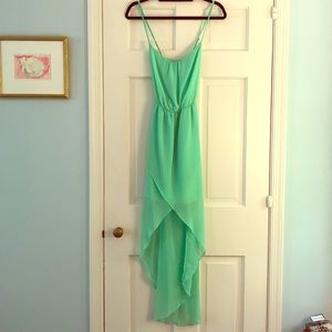 Zara Green asymmetrical dress
